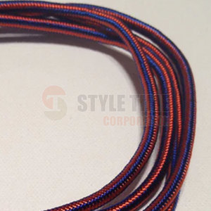 Best Selling Professional Solid Hat Cords Latest Design Uniform <b>Accessories</b> Nylon Flat Pattern <b>Braided</b> for Packaging - Product Image 6