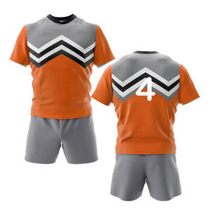 Uniforme de Rugby y Fútbol de Manga Corta Transpirable con Sublimación Personalizada, Conjunto Deportivo de Alta Calidad - Product Image 1