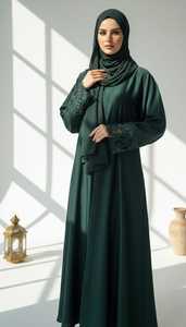 Fashion Kimono Style <b>Abaya</b> Dubai Islamic Maxi Dress Loose Fit Modest Wear Traditional Muslim Clothing Custom Size Wholesale - Product Image 2