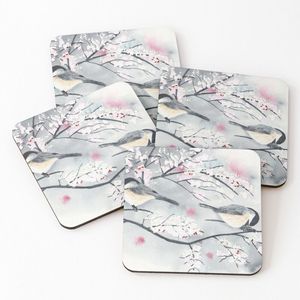 Customizable Printed Coffee Drink Cork Coasters MDF Sublimation Blanks 4-Packs Tourist Souvenirs <b>Mats</b> & Pads - Product Image 4