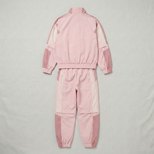 2026 Trendy <b>Pink</b> Colorblock Women Windbreaker <b>Tracksuit</b> Set Wholesale Custom 2 Piece Jacket and Jogger Pants - Product Image 2