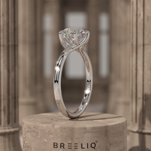 2 Carat Round Diamond Engagement Ring 6 Prong Solitaire Ring 14K Gold Classic <b>Bridal</b> Ring Custom OEM Jewelry Supplier - Product Image 4