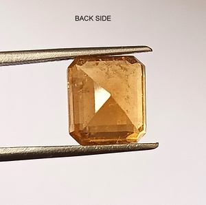 Tourmaline zambienne de qualité supérieure, couleur miel naturel, 4,55 carats, taille octogonale, pierre précieuse non montée - Product Image 5