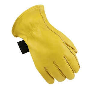 Reinforced Cowhide Grain Leather Driving <b>Gloves</b> Industrial Safety Hand Protection Heat Resistant Durable Gardening <b>Gloves</b> - Product Image 4