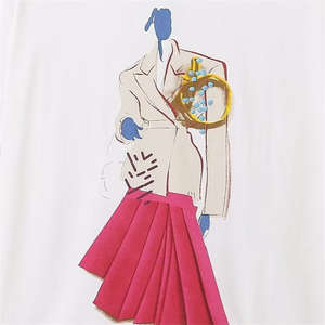 Camisetas de Verano para Mujer al por Mayor, de Algodón y Poliéster Ecológico, de Secado Rápido, Transpirables, de Manga Corta, con Diseño Moderno y a la Moda - Product Image 3