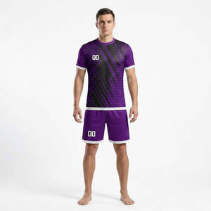 Uniformes de Fútbol para Adultos, Camiseta de Fútbol con Estampado Digital Personalizado OEM, Ropa Deportiva de Secado Rápido, Uniforme de Fútbol Sublimado 100% Poliéster - Product Image 1