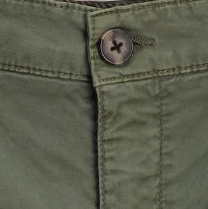 Men's Shorts Olive Green Cargo Shorts Mid Waist Button Fly Quick Dry Canvas Polyester Casual Bermuda Shorts with Zip Pockets OEM - Product Image 3