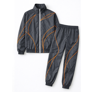Trajes Deportivos Cortavientos para Hombre, Resistentes y Sólidos, Ropa Deportiva de Alto Rendimiento, Diseñada para Entrenamientos en el Gimnasio, Fitness al Aire Libre, Estilo Casual Moderno - Product Image 2