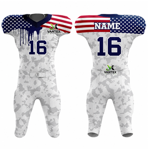 Vente en gros d'uniformes de football américain personnalisés, ensemble de maillots, sublimation, vêtements d'équipe, vêtements de sport personnalisés, fabrication de vêtements de football OEM - Product Image 1