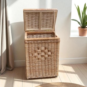 On Sale Unique Design Rattan Basket In Bamboo Jute Clothes Storage Basket For <b>Laundry</b> For Home & Hotel Decor High Selling - Product Image 1