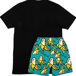 Conjunto de Sudadera con Capucha y Cordón Ajustable con Bolsillos y Pantalones Cortos Casuales para Hombre, Lavado Ácido, Transpirable, 100% Algodón, para Invierno - Product Image 2