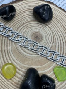 Iced Out Geometric Link 925 <b>Silver</b> Bracelet Luxury Moissanite Diamond Hip Hop Chain Bracelet <b>Mens</b> Statement Jewelry Gift - Product Image 1