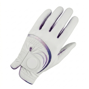 Premium Custom Cabretta Leather Golf <b>Glove</b> Left Hand Genuine Leather Custom Logo OEM ODM Low MOQ Manufacturer Supplier - Product Image 2