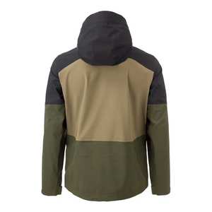 Vestes de pluie bleu marine personnalisées pour l'extérieur, 3 couches, légères, à coque rigide, avec poche zippée - Product Image 2