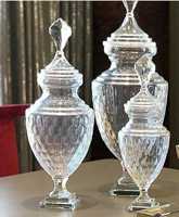 Vase à fleurs en verre cristal de haute qualité, design moderne et luxueux, éco-responsable, fait main, Ashok International FW-A-005, mariage