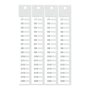 Étiquettes de bornier BradyJet J1000 pour panneaux électriques, 5 mm x 10 mm, individuelles - Product Image 2