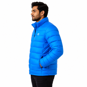 Men's <b>Winter</b> Insulated Puffer Jacket <b>Quilted</b> Warm Coat Full Zip Stand Collar Outdoor Casual Men's Jackets Wholesale Bulk Factory - Product Image 4