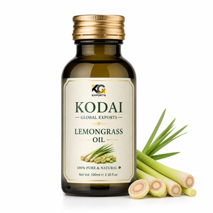 Aceite Esencial de Limoncillo de Tamil Nadu 100% Puro y Natural de Primera Calidad, Destilado al Vapor, para Aromaterapia y Cuidado Facial, Kodai Global Export - Product Image 1