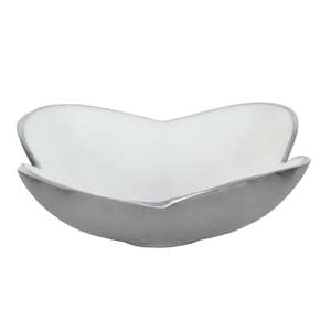 Bol à fruits de table fait main, plat de service, dernier design, bol en émail blanc, décoration d'intérieur - Product Image 6