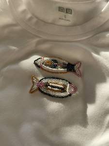 T-Shirt for Beaded Embroidery Seed Beads Fashion Tank <b>Top</b> Stylish Fashion Seed Beads Hand Hot Selling For Customize Color White - Product Image 3