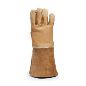 High Quality Leather Made Welding <b>Gloves</b> Pakistan Made Wholesale Welding <b>Gloves</b> Heat Resistant Welding <b>Gloves</b> - Product Image 2