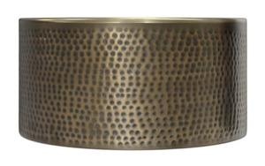 Golden Form Contemporary Coffee <b>Table</b> With Hammered Finish Modern Living Room Furniture Metal Frame Design - Product Image 5