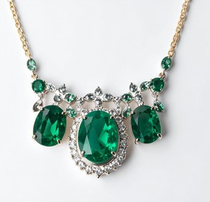 Collar Green Hydro con Circonitas Cúbicas en Plata de Ley 925 y Baño de Oro de 18K, 16 Pulgadas, Collar de Joyería Fina para Compromiso y Boda - Product Image 6