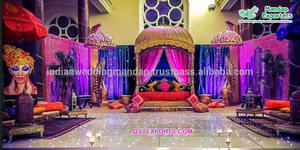 Moroccan Mehndi <b>Stage</b> <b>Props</b> & Decoration Traditional Theme Mehndi Function Decor Punjabi Sikh Wedding Bangle Ceremony <b>Stage</b> Fiji - Product Image 6