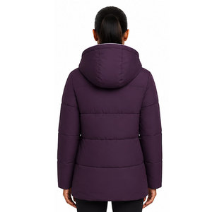 Chaqueta de burbujas premium para mujer, ligera, con capucha, para invierno, uso diario informal, caminar, viajar y clima frío. - Product Image 2