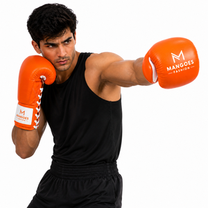 Gants de boxe professionnels en dentelle, en cuir véritable, pour l'entraînement et le sparring, design personnalisé, vente en gros directe d'usine - Product Image 3