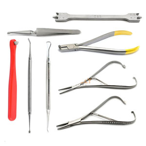 Professional Orthodontic Bracket Placement Removal <b>Tools</b> Set Dental Lab Instruments <b>Kit</b> Stainless Steel Manual CE Certified MOL - Product Image 1