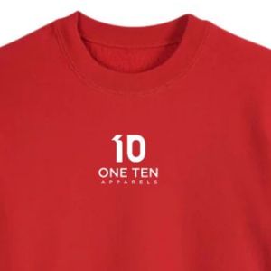 เสื้อสเวตเชิ้ตคอกลมคลาสสิกสำหรับผู้ชาย สีแดง ผ้าฝ้ายพรีเมียม แขนยาว สวมใส่สบาย เหมาะสำหรับทุกวัน สไตล์สตรีทแวร์ - Product Image 3