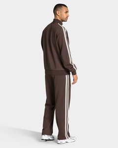 Nouvel ensemble de survêtement pour homme 2 pièces : sweat à capuche zippé et pantalon de jogging avec rayures, respirant, idéal pour la gym - Product Image 2
