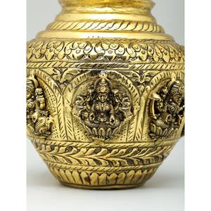 Exótico Kalash Ashtalakshmi de la India de 6 pulgadas en jarrón de latón, procedente de la India - Product Image 2