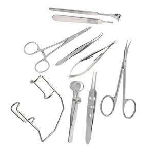 Kit de chirurgie oculaire pour animaux de grande taille en acier inoxydable, 7 pièces, manuel, certifié CE, pour traiter les troubles oculaires chez les animaux, par Grip Surgical - Product Image 1