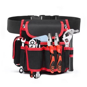 2026 Heavy Duty <b>Tool</b> <b>Belt</b> With Multiple Pockets And Magnetic Strip Blue And Black Color For Workshop Use - Product Image 4