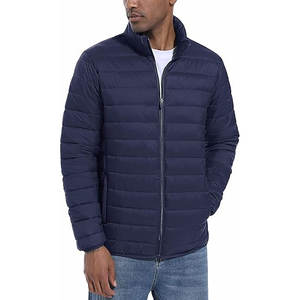 Veste matelassée légère pour homme avec logo personnalisé, imperméable, coupe-vent, isolée, avec col montant - Product Image 2