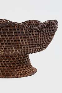 Bol en rotin sophistiqué, bol décoratif pour fruits, bol de service en osier, centre de table rustique, parfait pour la décoration de la cuisine et de la maison - Product Image 2