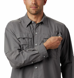 Camisa de Pesca para Hombre, Impermeable, con Estampado de Camuflaje, Cierre de Botones, Ligera, Manga Corta, Transpirable, Talla Grande, UPF 50 - Product Image 6