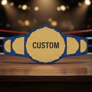 Cinturón de Campeonato Personalizado, Peso Pesado, Dorado, para Lucha Libre, Boxeo, MMA, Trofeo de Campeón de Federación, Grabado en Metal, Cuero Genuino - Product Image 2