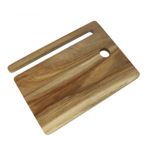 Planche à découper en bois massif épais |   Planche à découper lisse et polie pour la viande, le poisson et les légumes - Product Image 2