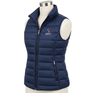 Sleeveless Insulated Jacket Breathable Eco-Friendly Button Solid Pattern Stand Collar Comfortable Fit Women <b>Puffer</b> <b>Vest</b> Casual - Product Image 5
