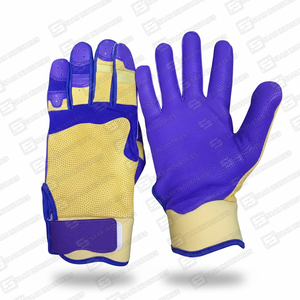 Guantes de Bateo de Béisbol de Cuero de Alta Calidad, Profesionales, Personalizados, para Mano Derecha, con Velcro, para Exteriores, Más Vendidos - Product Image 6