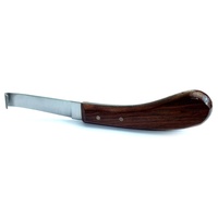 Soufflé BM.99.1021 couteau à sabot manche en bois en acier inoxydable à simple tranchant Instruments vétérinaires de haute qualité cheval bétail soigné