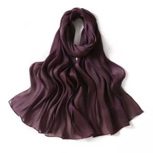 Women Solid Color <b>Chiffon</b> Hijabs Lightweight Square <b>Scarves</b> for Daily Wear All Seasons - Product Image 2