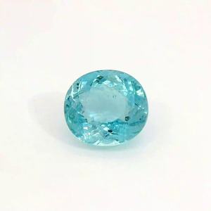 Pierre précieuse naturelle bleue aquamarine, cristal authentique non monté, taille poire, provenance Brésil, pour la création de bijoux et la collection. - Product Image 1