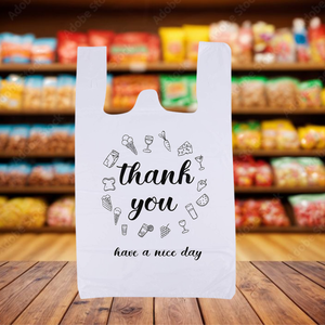 Market Use Biodegradable <b>Plastic</b> <b>Packaging</b> Bags HDPE Poly Custom Waterproof Durable Heavy Duty OEM Drawstring Flexo Printed - Product Image 1