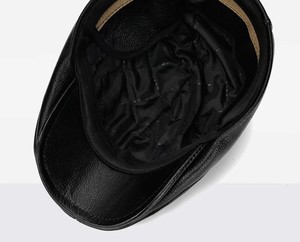 Unisex Leather <b>Cap</b> Adjustable Back Strap Casual Fashion <b>Baseball</b> Hat Soft Durable Outdoor Daily Wear Factory Custom Service - Product Image 3
