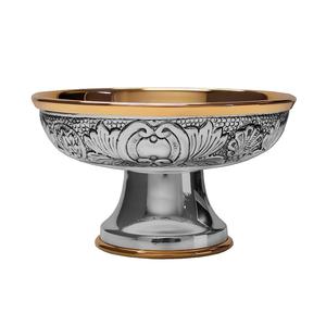 ถ้วยศักดิ์สิทธิ์สีทองกำลังเป็นที่นิยม สามารถปรับแต่งได้พร้อมลวดลายแกะสลัก ถ้วยศักดิ์สิทธิ์ทำด้วยมือจากทองเหลืองคุณภาพสูงสำหรับโบสถ์ - Product Image 2