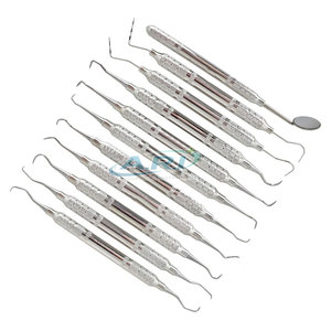 Kit de Instrumentos de Profilaxis, Herramientas de Higiene Dental para Práctica Clínica, Kit de Instrumentos de Profilaxis de Acero Inoxidable - Product Image 2